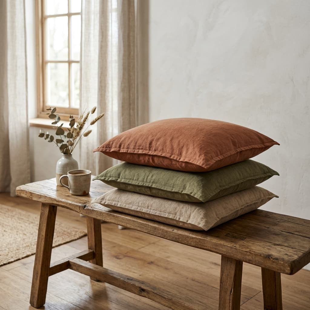 Washed Linen Cushion Covers